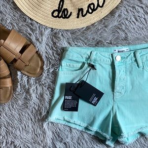 NWT Paige emmitt relaxed short mint shorts 25